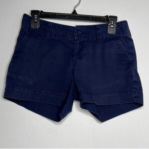 Lilly Pulitzer navy blue 100% cotton the Callahan short size 0